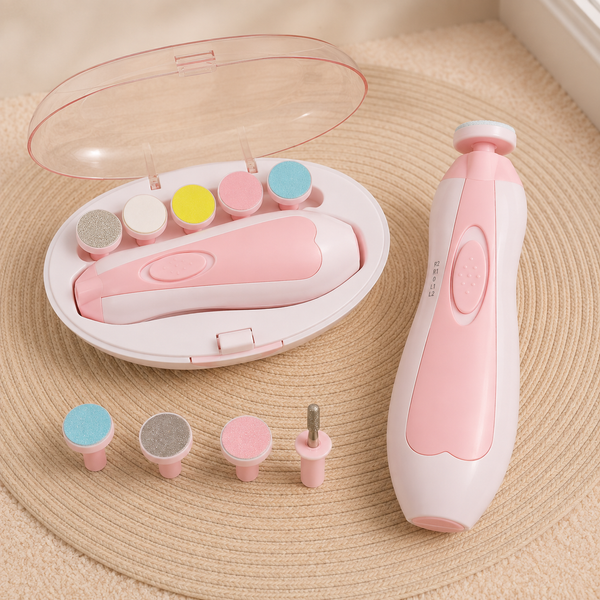 Lima de Uñas Eléctrica para Bebé - Kit con Luz LED