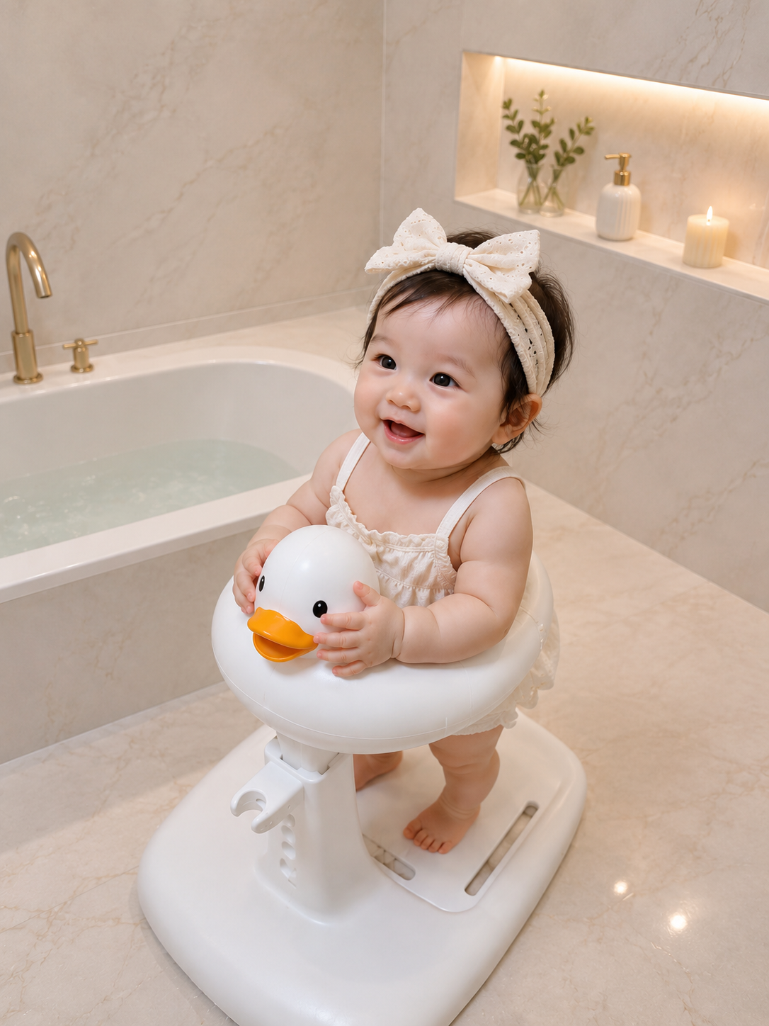 Asiento de Baño Ergonómico de Patito, con soporte