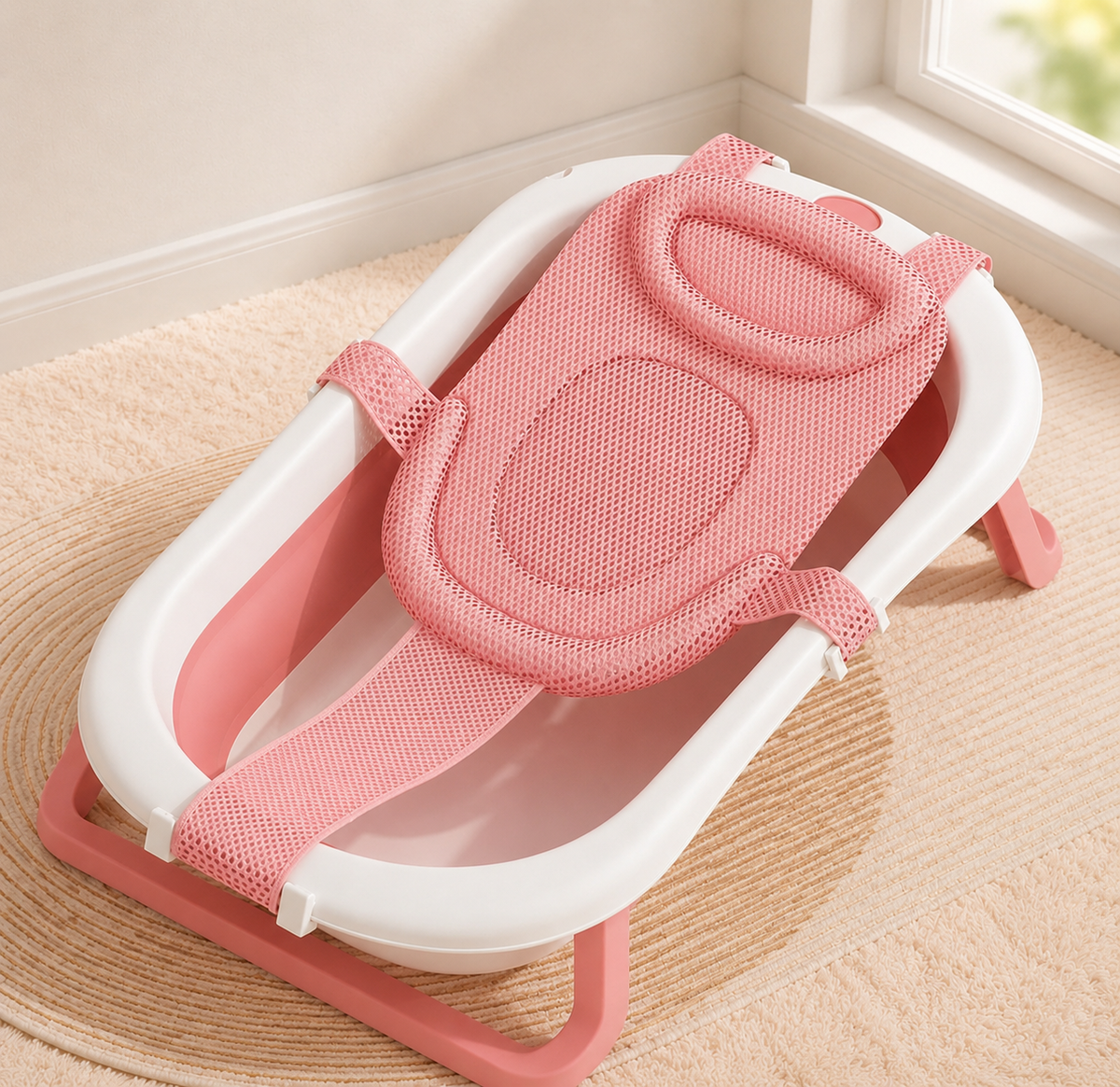 Malla Soporte Ergonómica para Bañera de Bebé