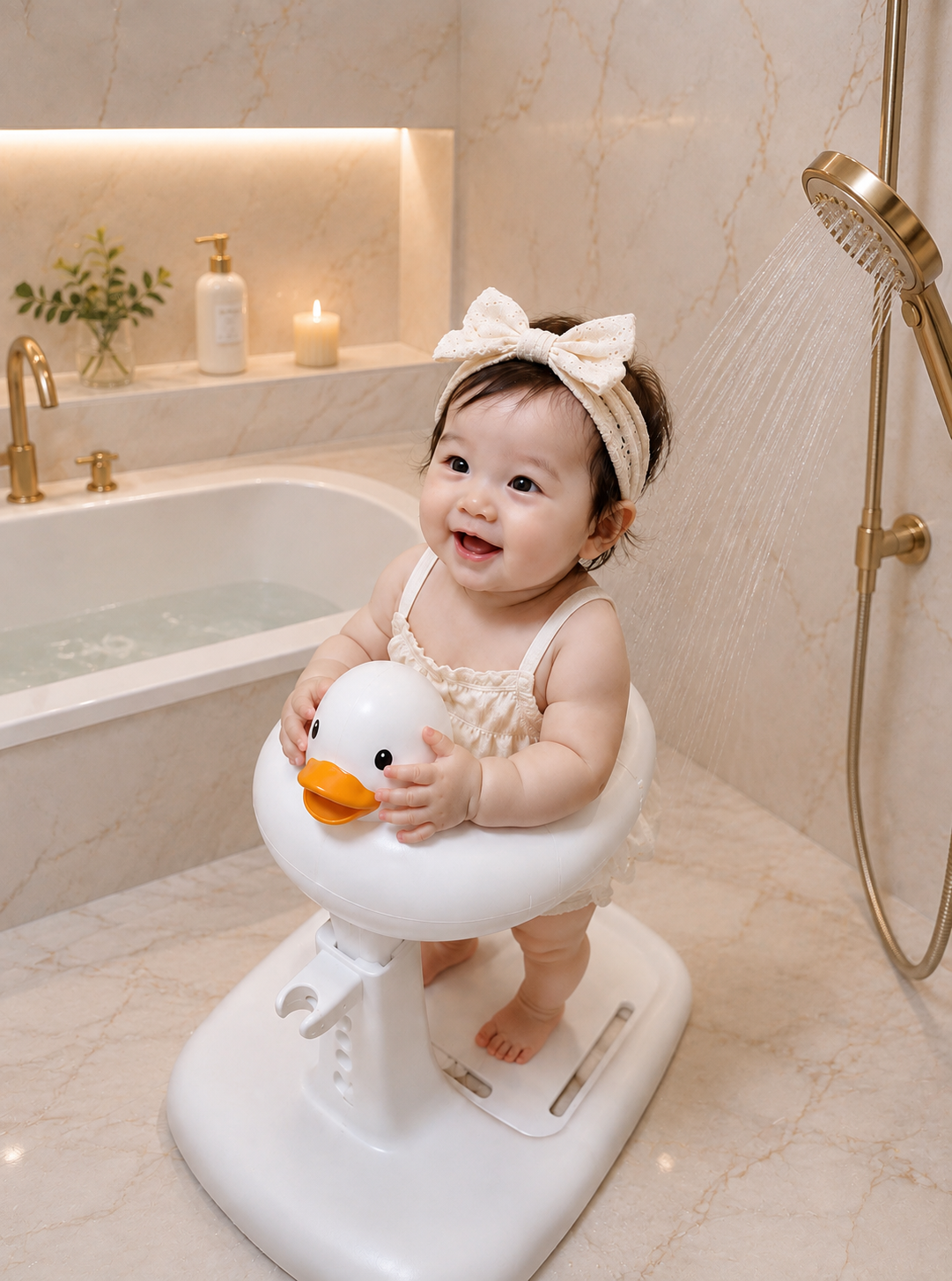 Asiento de Baño Ergonómico de Patito, con soporte