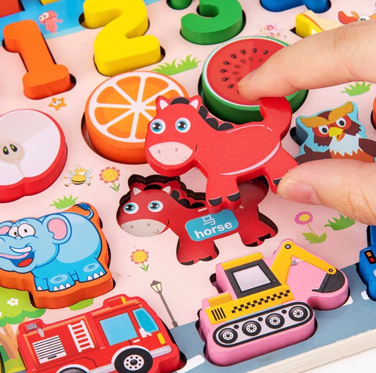 Puzzle Madera Magnético Pesca Números Niños