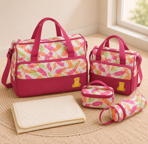 Set de Bolsos Maternales 5 Piezas - Estampado