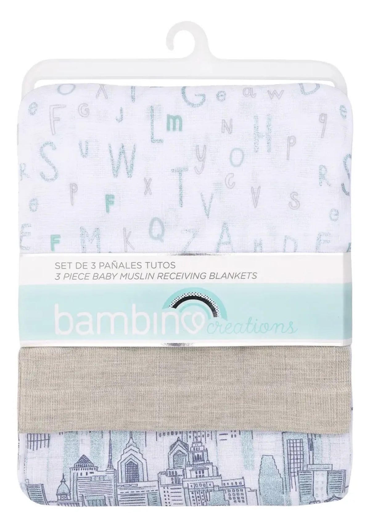 Set de 3 Pañales Tutos de Muselina Bambino - Niño