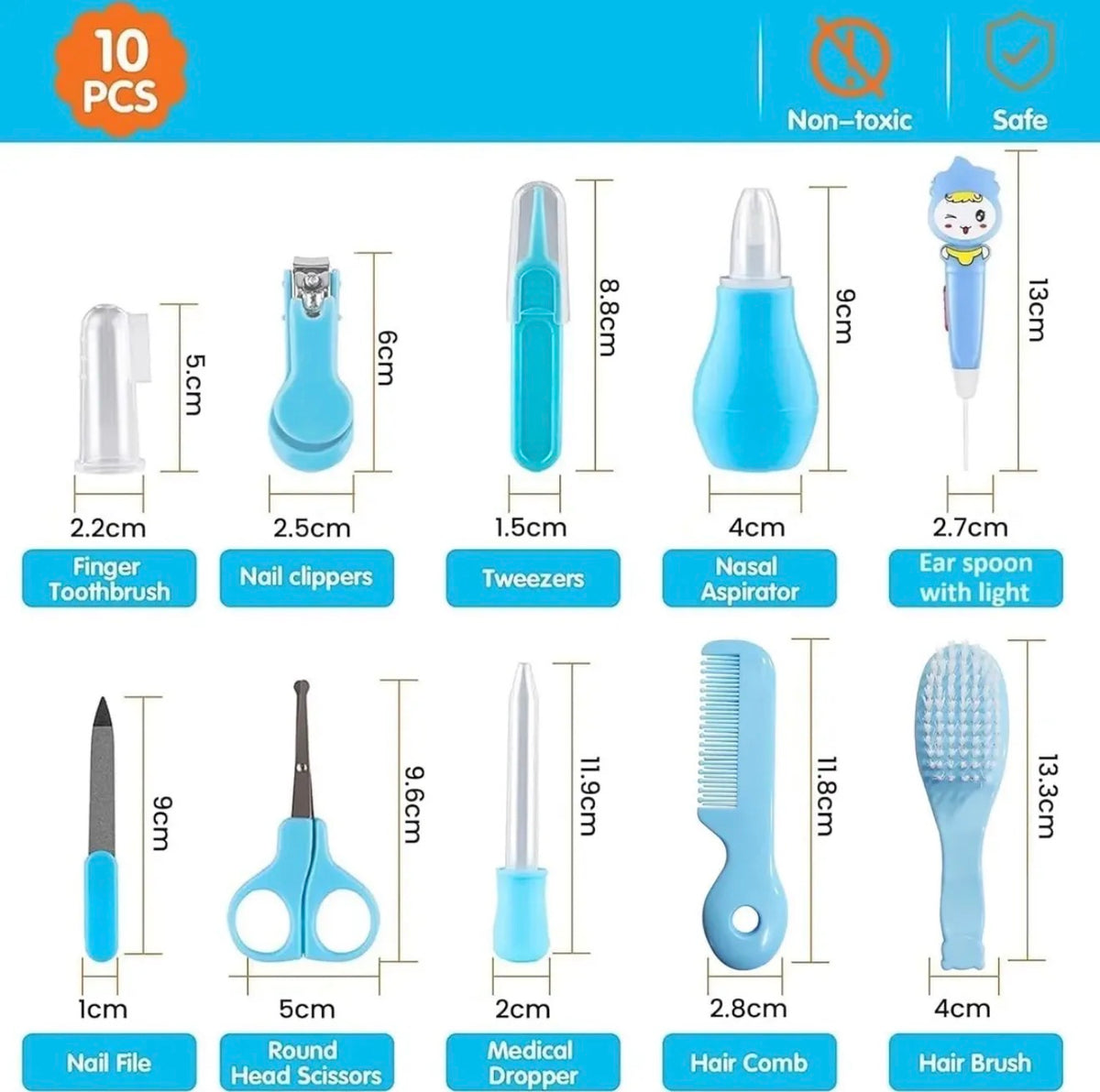 Kit de Cuidado y Aseo para Bebé 10 en 1