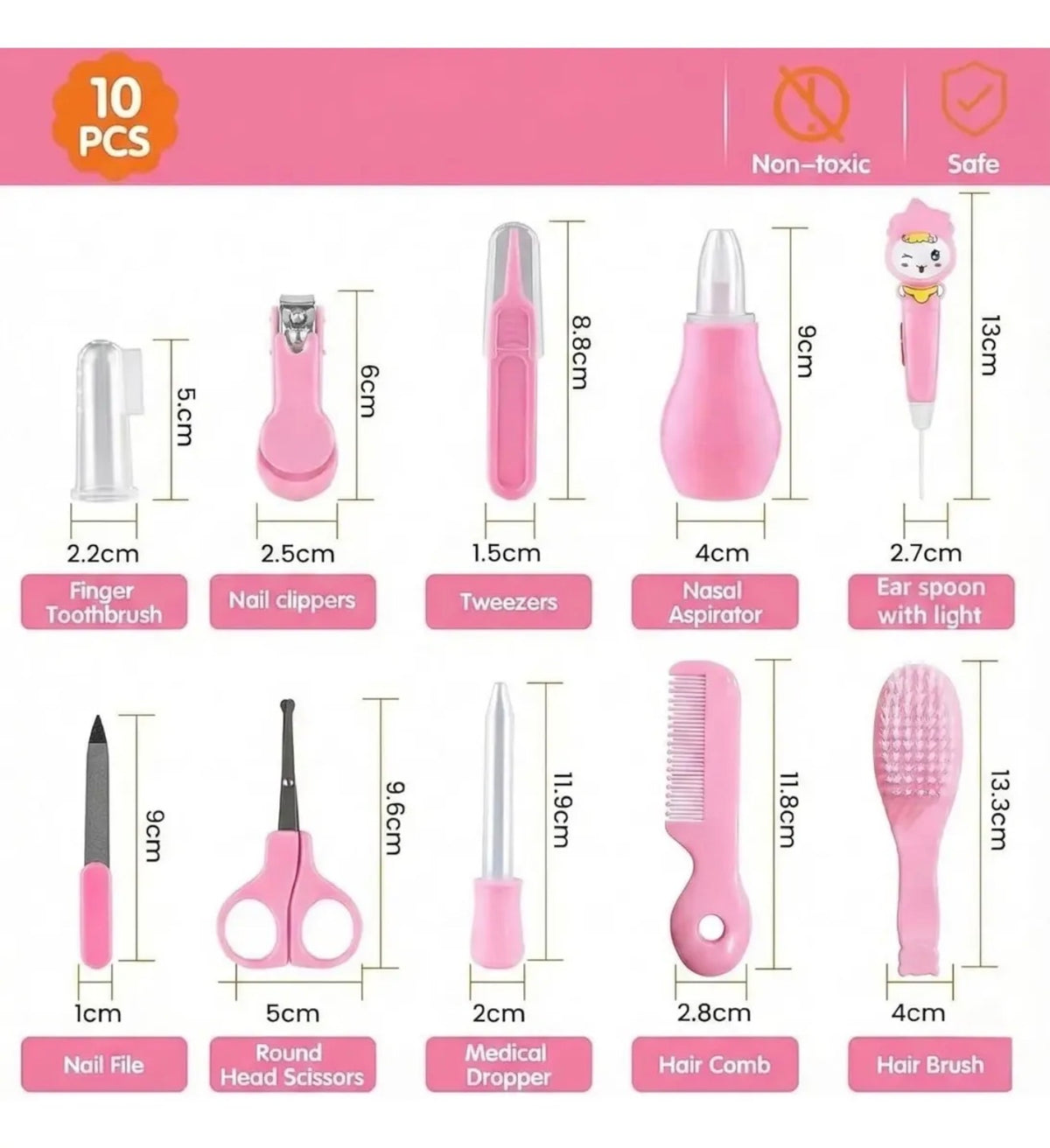Kit de Cuidado y Aseo para Bebé 10 en 1