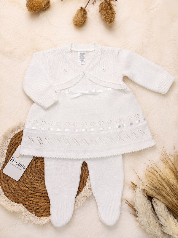 Vestido Tejido para Bebé Niña - Calidad Peruana